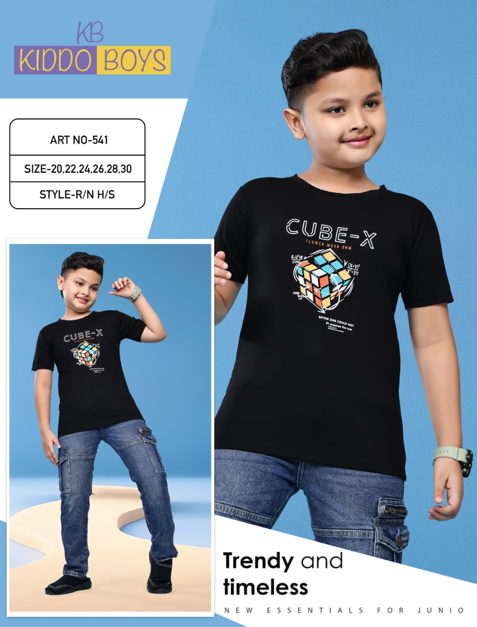 Art No 541 Kiddo Tencil Lycra Boys Tshirt Manufacturer Ahmedabad