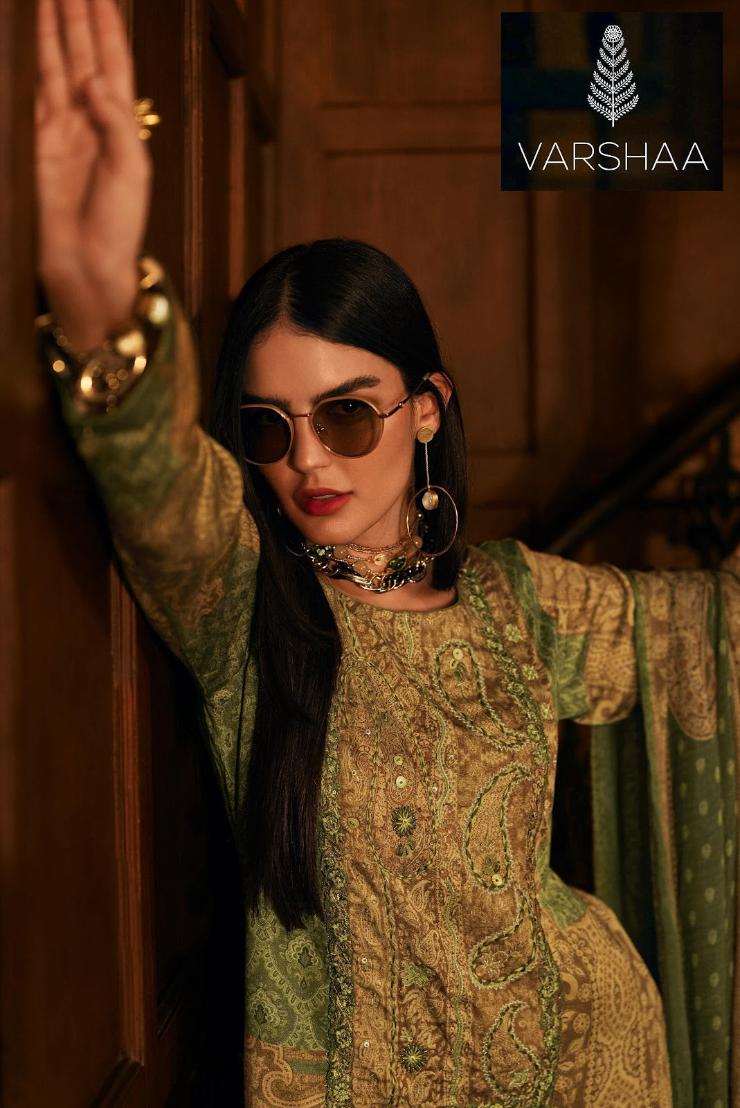 Artisan Motifs Varshaa Pashmina Suits Manufacturer Gujarat