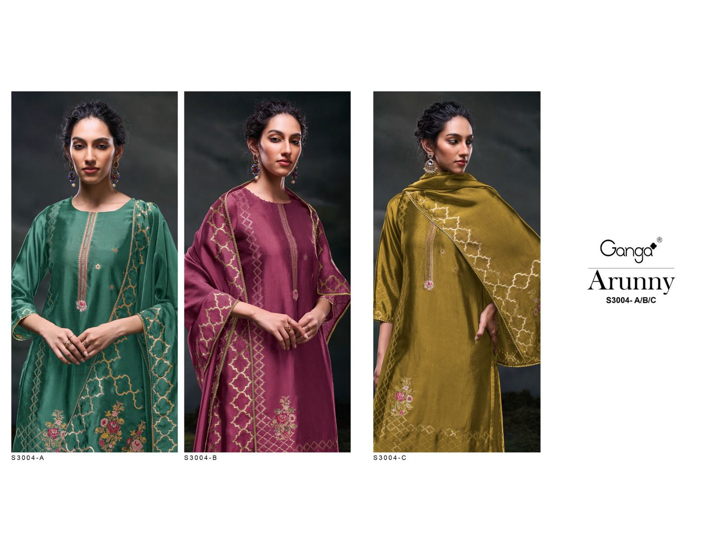 Arunny S3004 Ganga Plazzo Style Suits Manufacturer