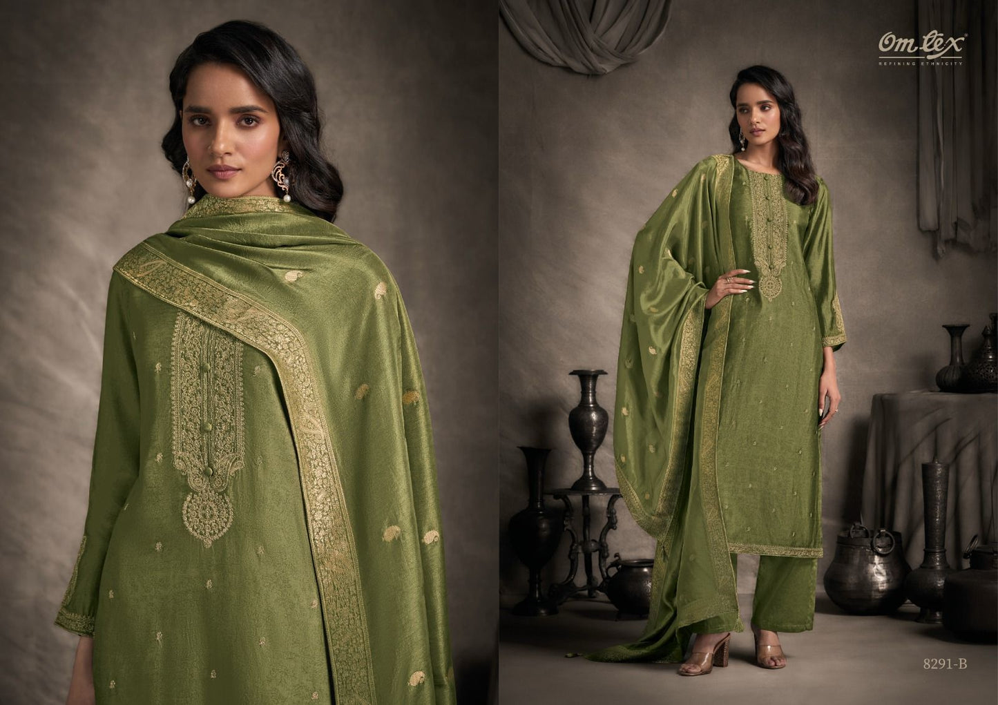 Arusha Omtex Silk Pant Style Suits Exporter
