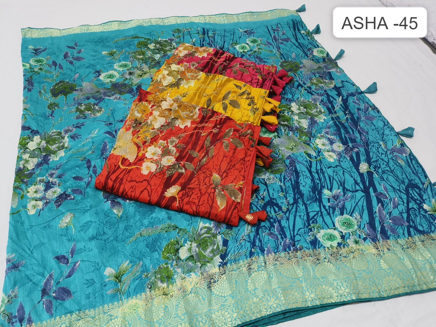 Asha-45 Kalpveli Cotton Sarees