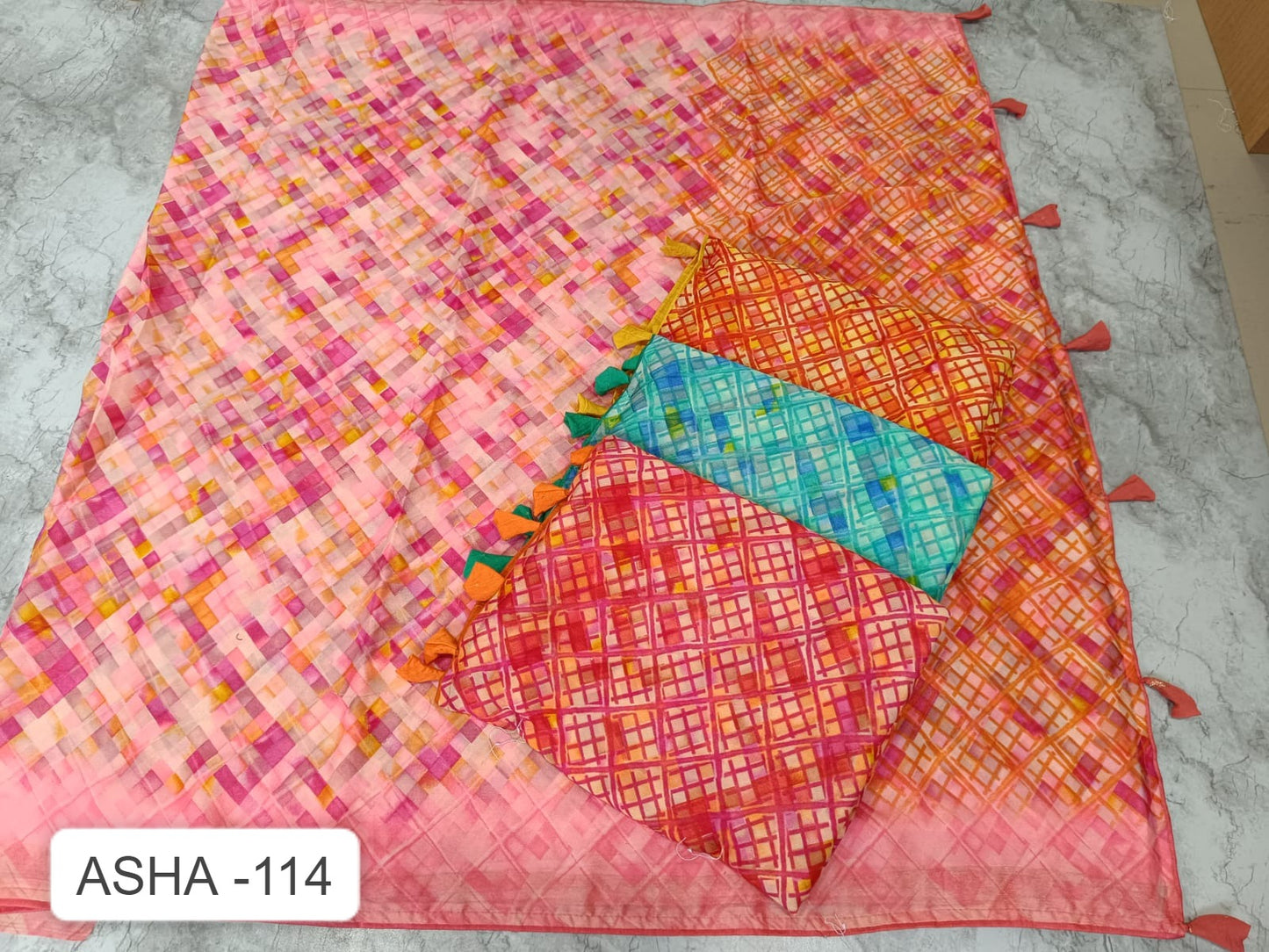 Asha 114 Kalpveli Georgette Sarees Wholesale Rate