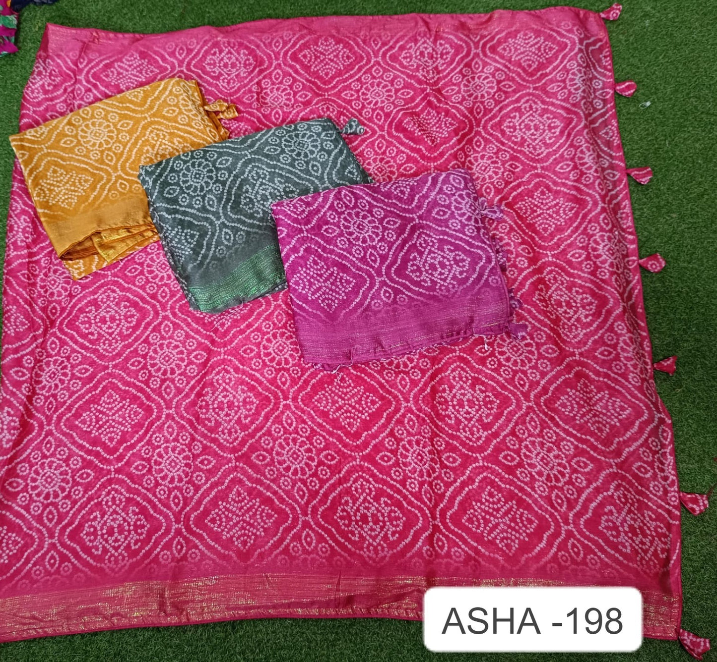 Asha 198 Kalpveli Moss Chiffon Sarees Manufacturer