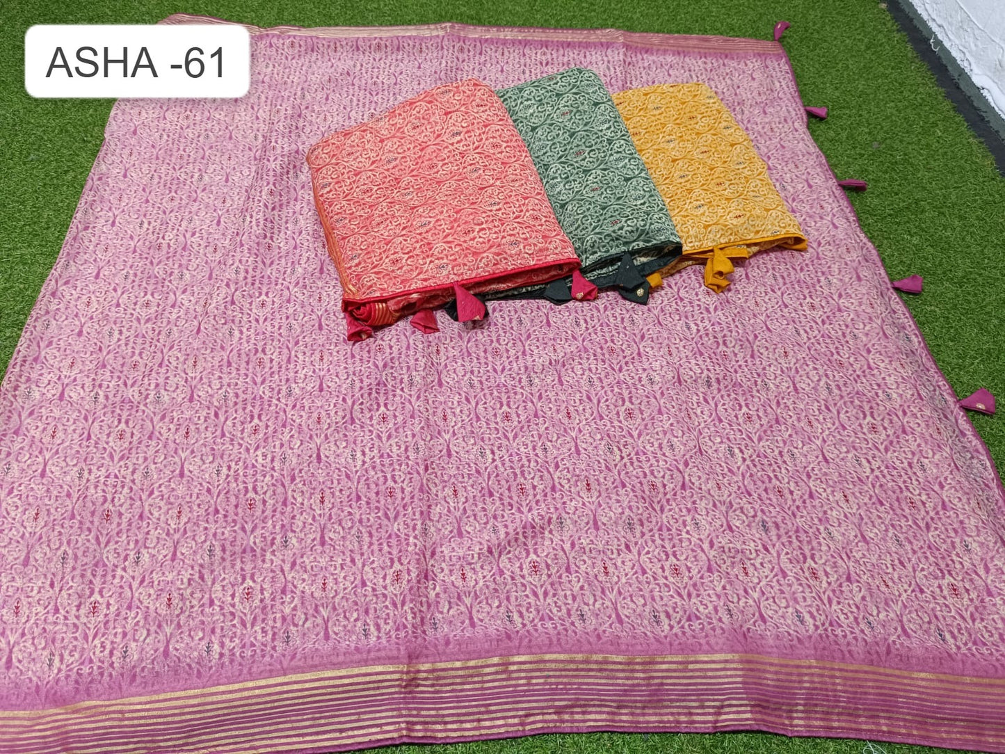 Asha 61 Kalpveli Nilgiri Chiffon Sarees