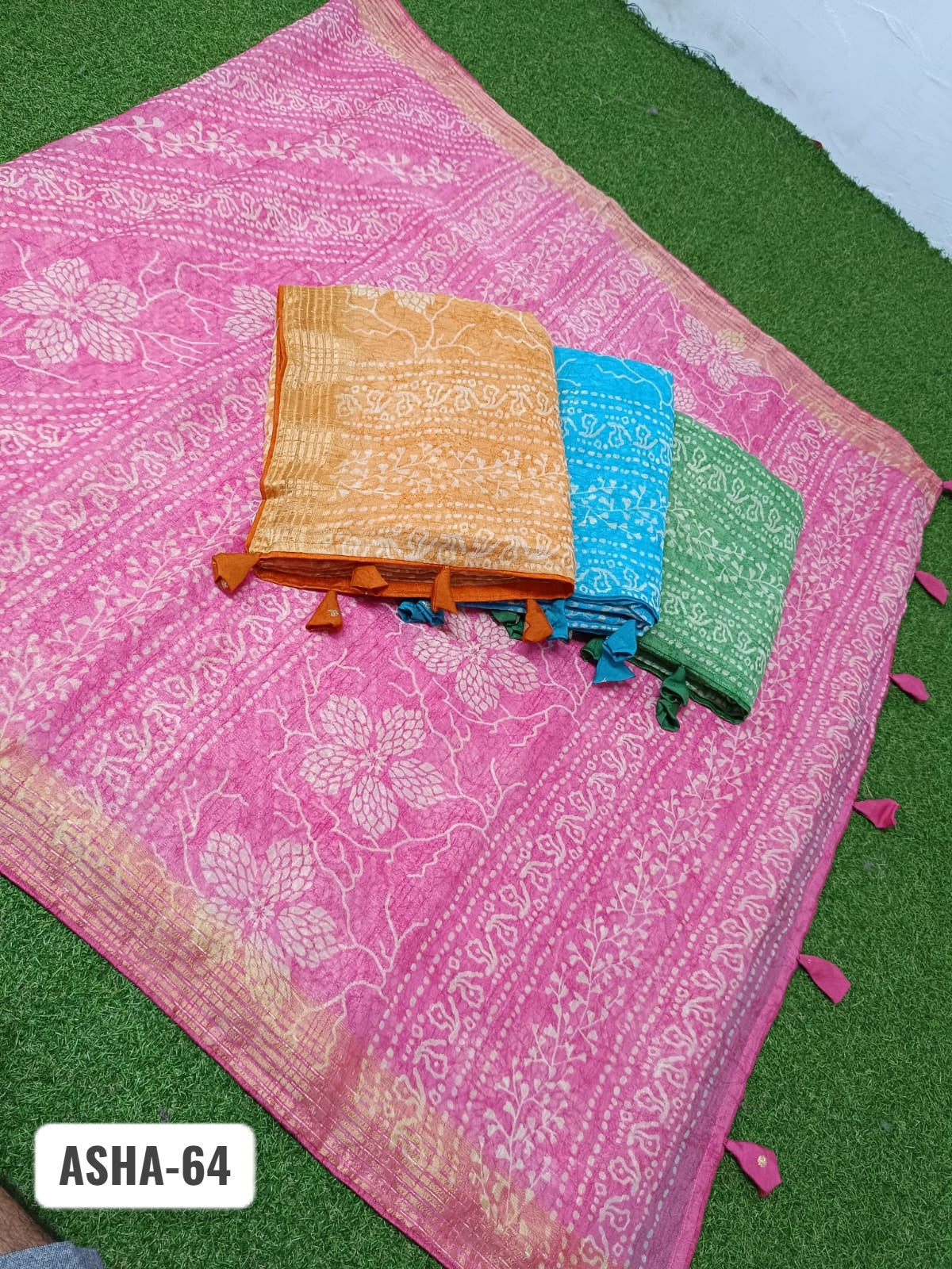 Asha 64 Kalpveli Nilgiri Chiffon Sarees