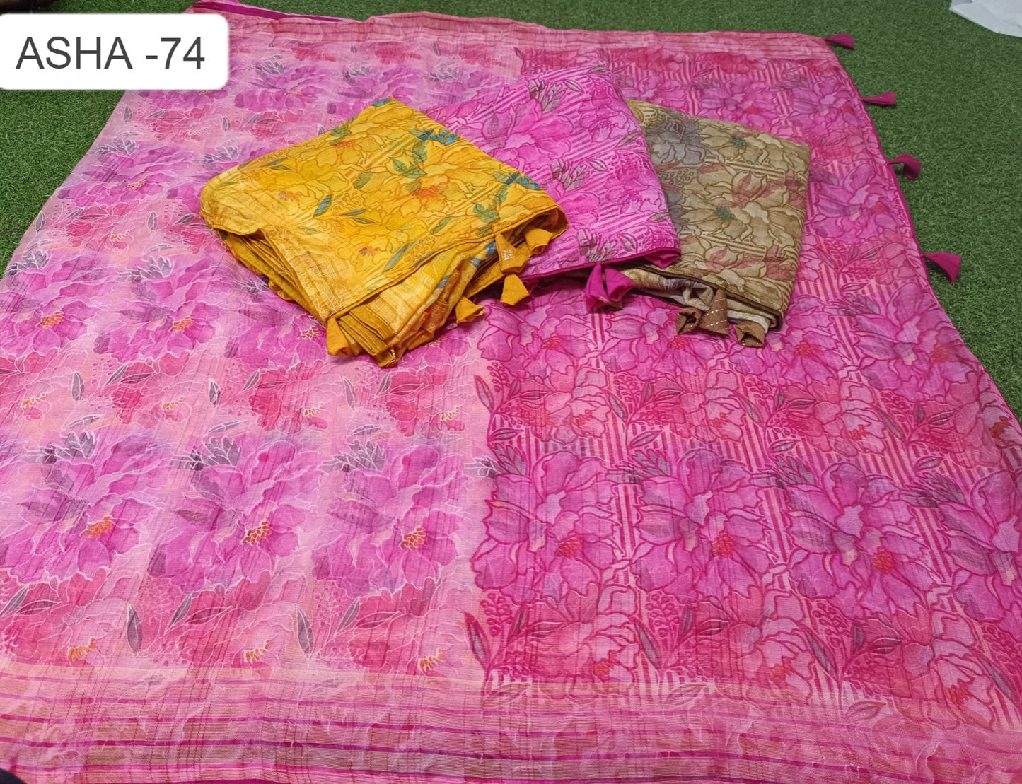Asha 74 Kalpveli Nilgiri Chiffon Sarees