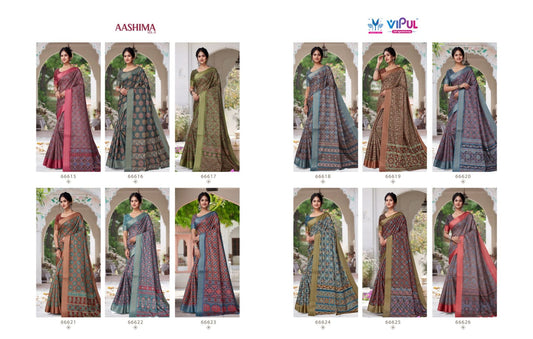 Ashima Vol 5 Vipul Soft Silk Sarees