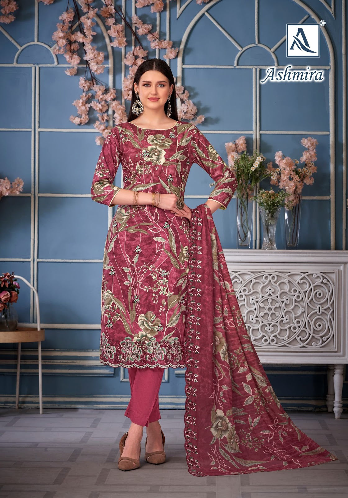 Ashmira Alok Cambric Karachi Salwar Suits Manufacturer India