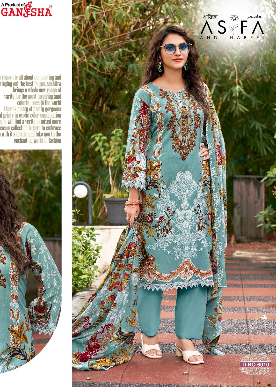 Asifa And Nabeel Vol 6 Ganesha Mix Cotton Karachi Salwar Suits Wholesale Price