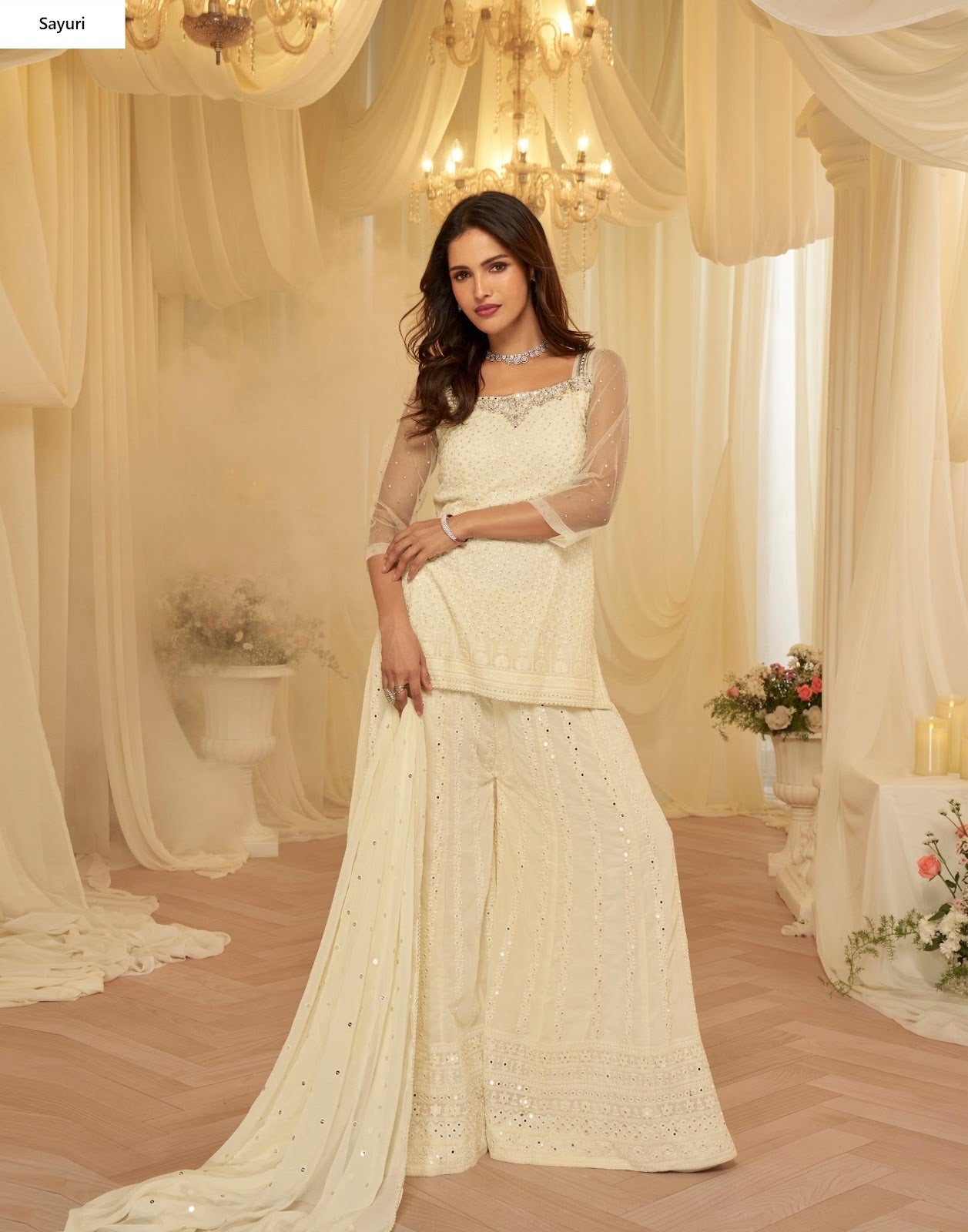 Asmita Sayuri Georgette Readymade Suits Supplier Gujarat