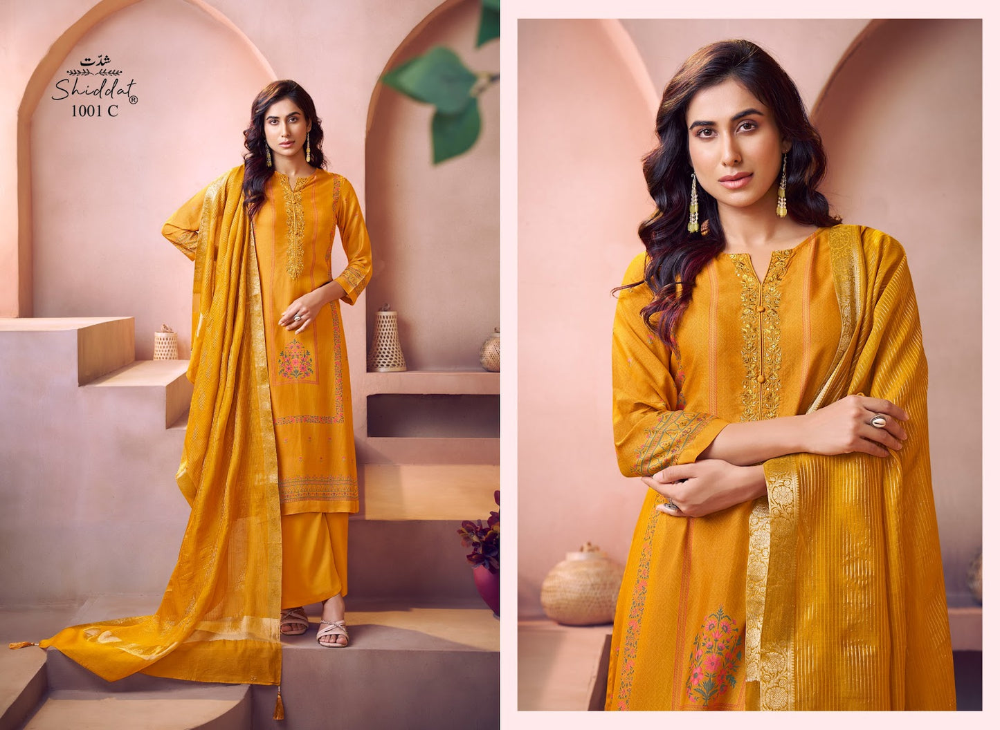 Asora Shiddat Muslin Plazzo Style Suits Supplier