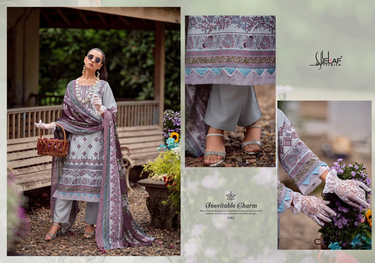 Asrajofa Vol 3 Elaf Cotton Karachi Salwar Suits Wholesaler India