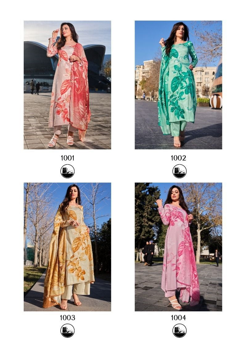 Aster Yesfab Modal Silk Plazzo Style Suits