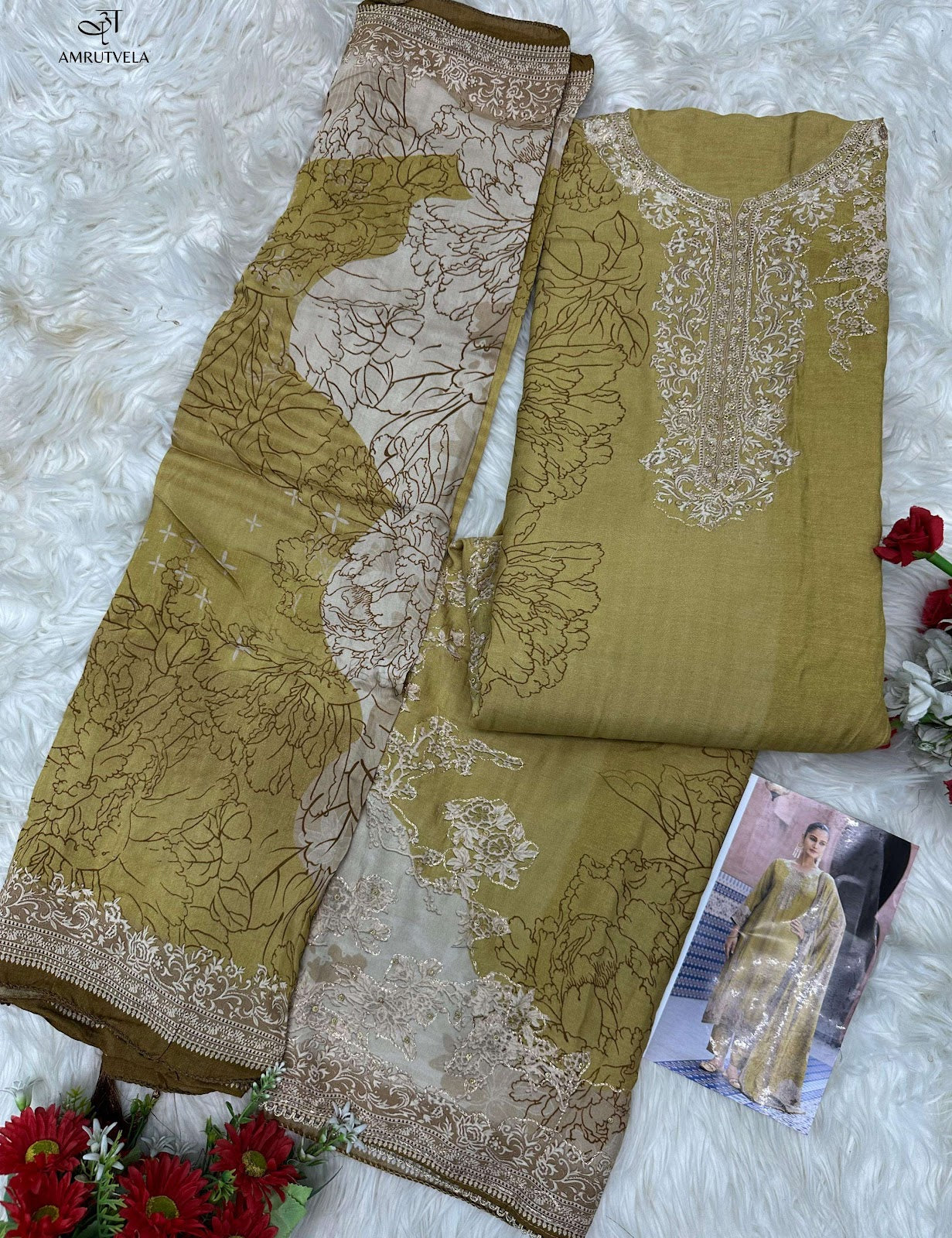 At 210 Cd Amrutvela Viscose Muslin Pakistani Salwar Suits Exporter Ahmedabad