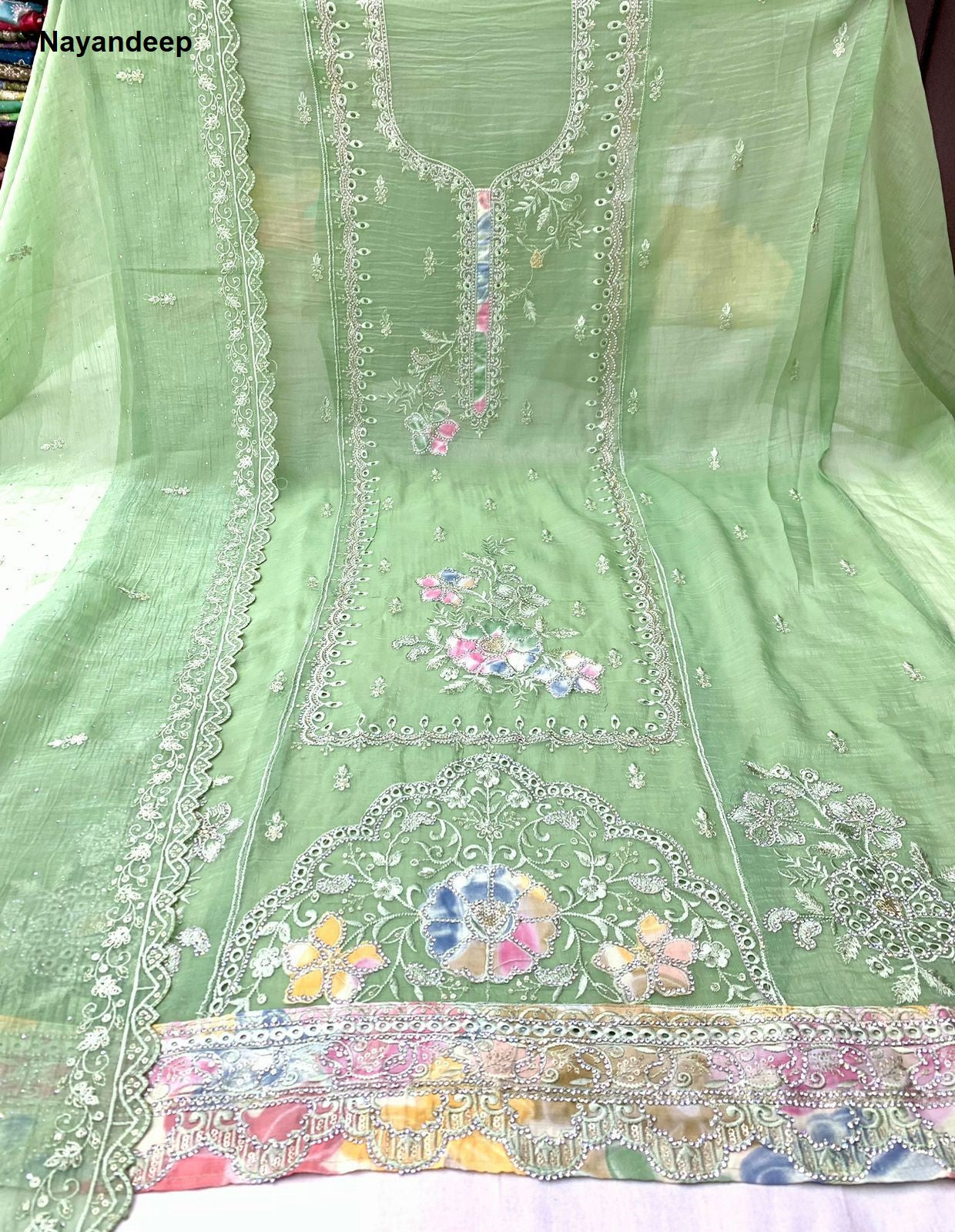 Aura Nayandeep Crunchy Salwar Suits Wholesale Price