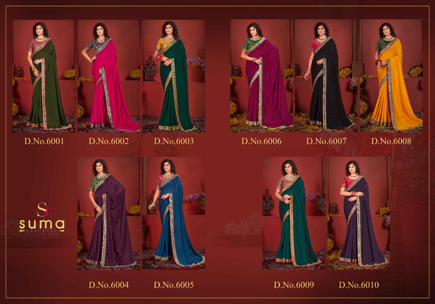 Avikya Suma Designer Vichitra Sarees Wholesaler
