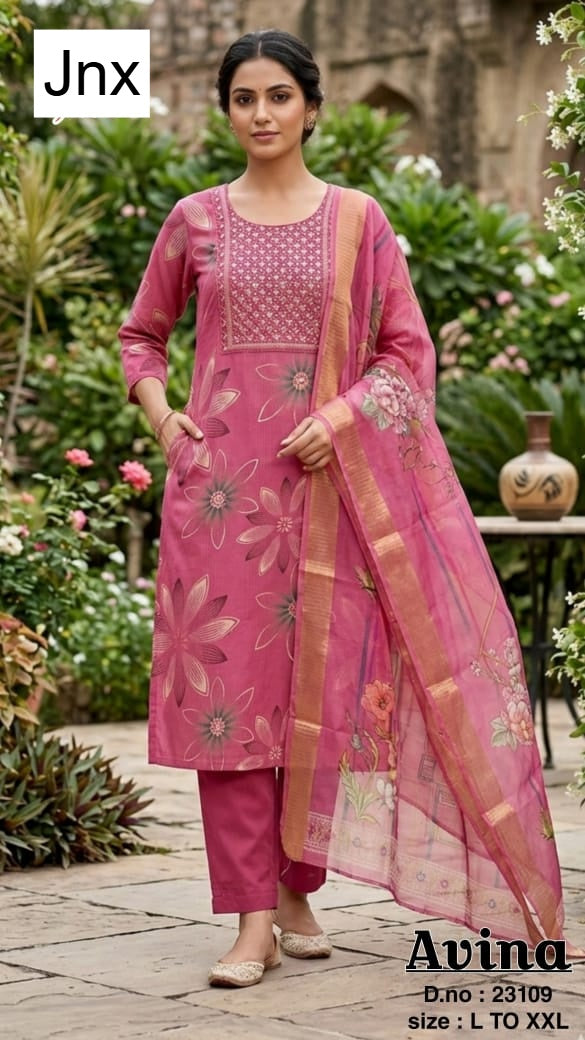 Avina 190626 Jnx Berlin Readymade Pant Style Suits Wholesaler Ahmedabad