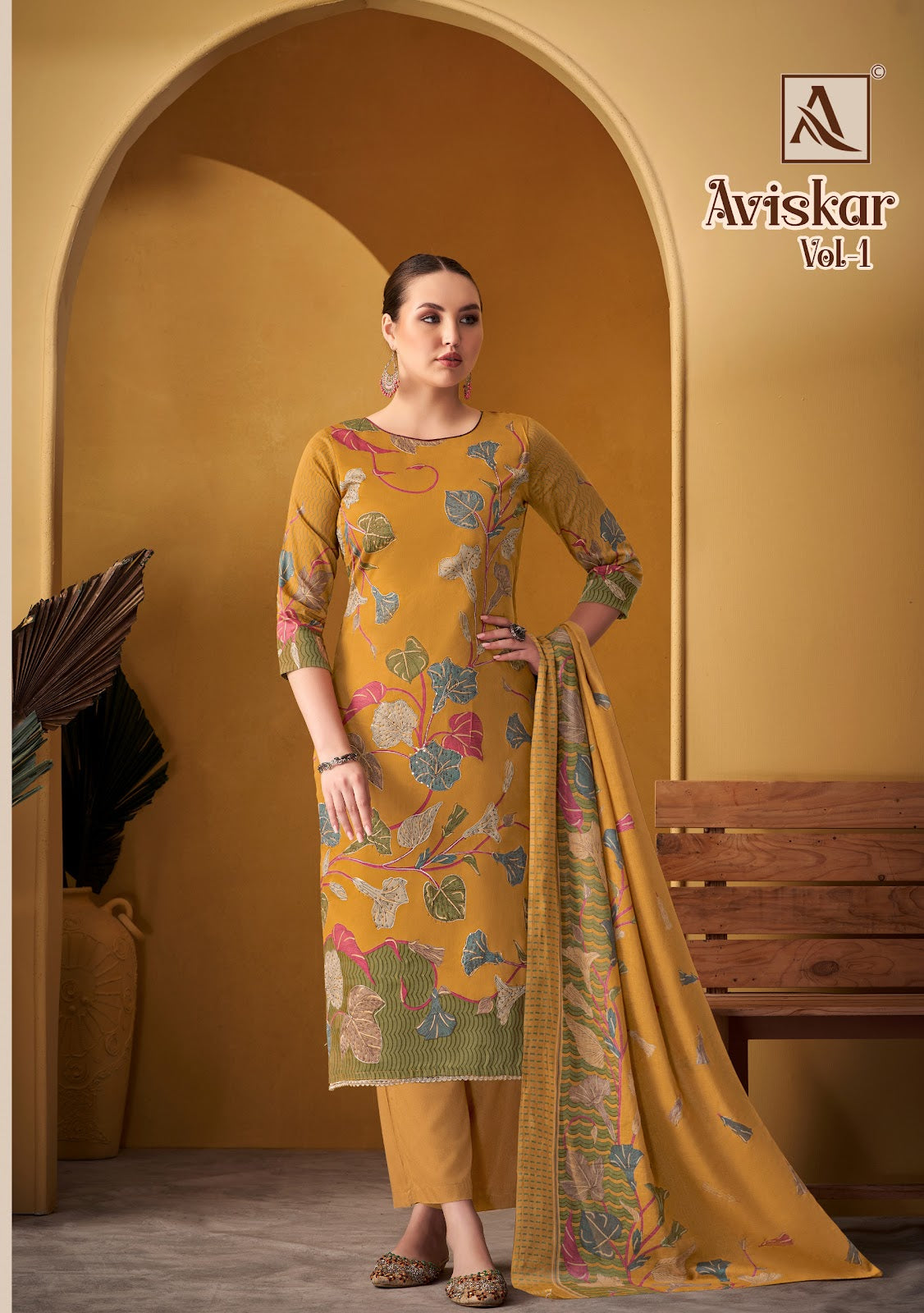 Aviskar Vol 1 Alok Zam Karachi Salwar Suits Wholesale Price