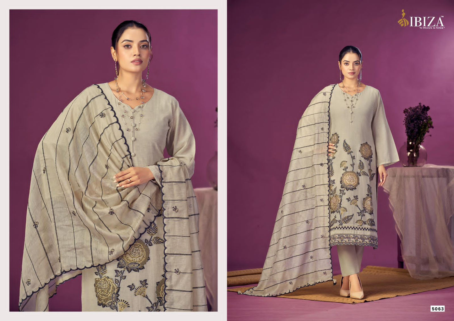 Awesome Ibiza Organic Pant Style Suits Wholesaler Ahmedabad