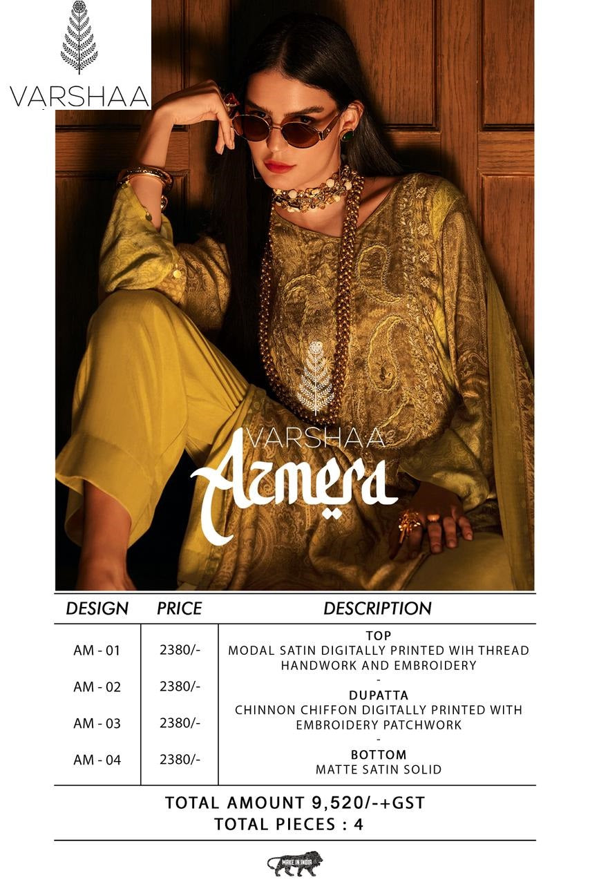 Azmera Varshaa Pant Style Suits Supplier Gujarat