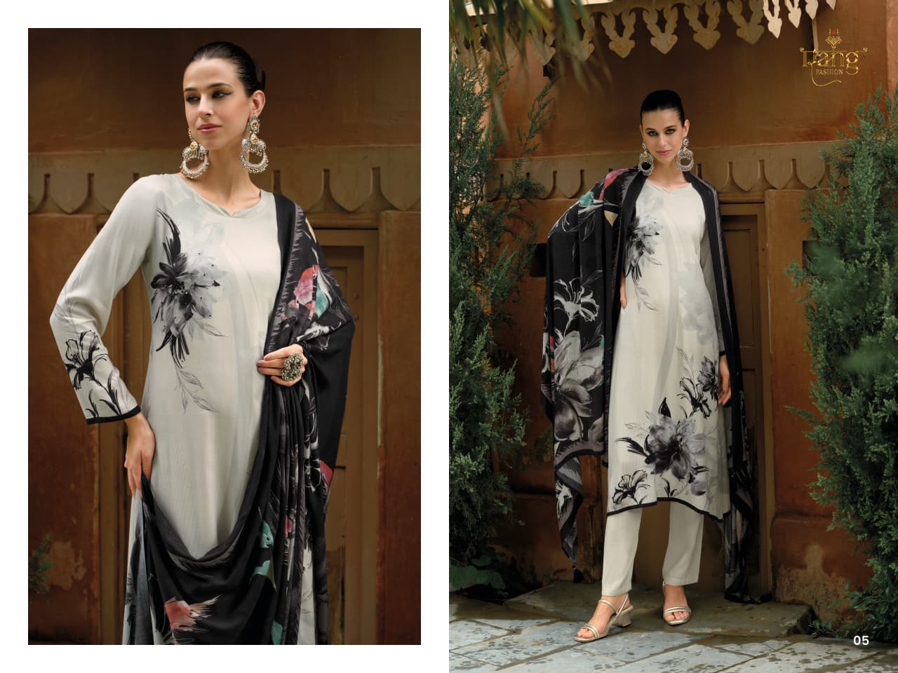 Azra Rang Fashion Pashmina Suits Exporter Gujarat