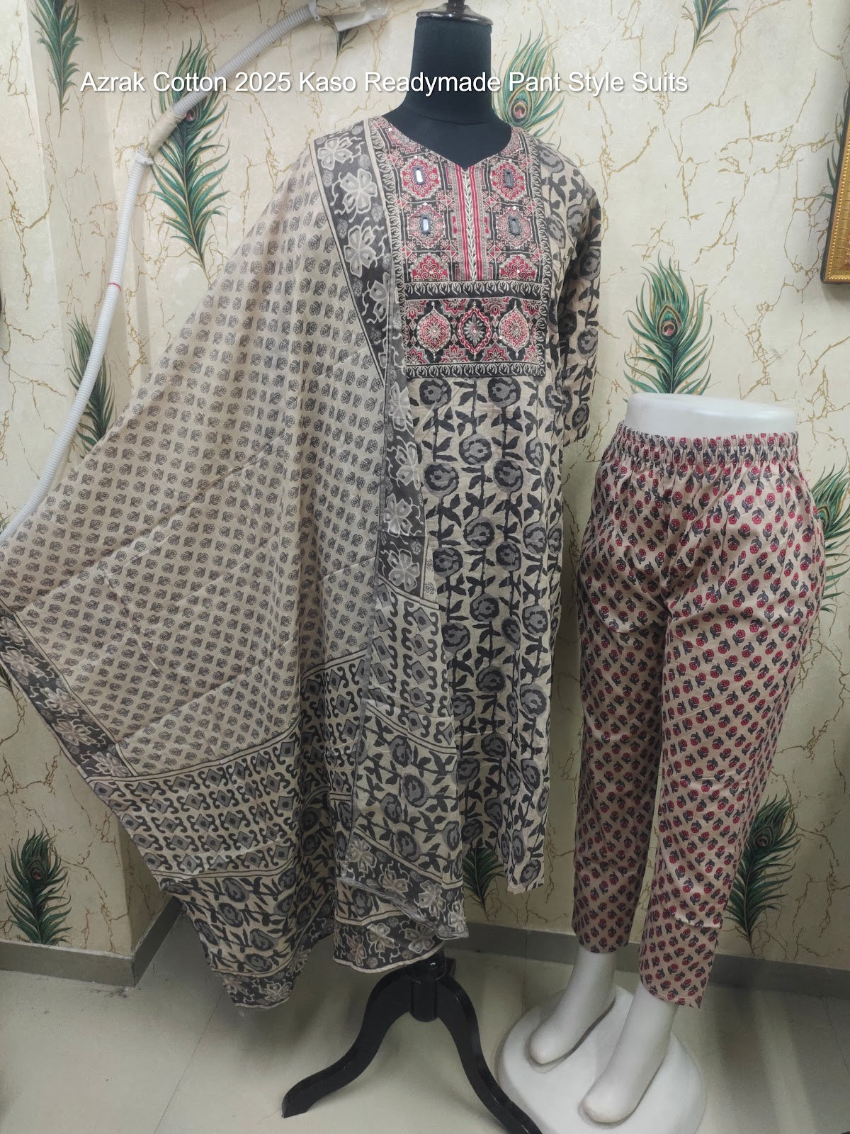 Azrak Cotton 2025 Kaso Readymade Pant Style Suits Exporter Ahmedabad