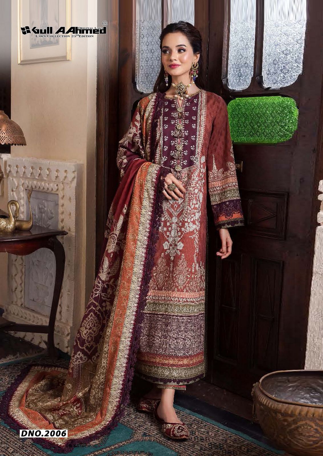 Azure Vol 02 Luxury Lawn Collection Gul Ahmed Karachi Salwar Suits Exporter Gujarat