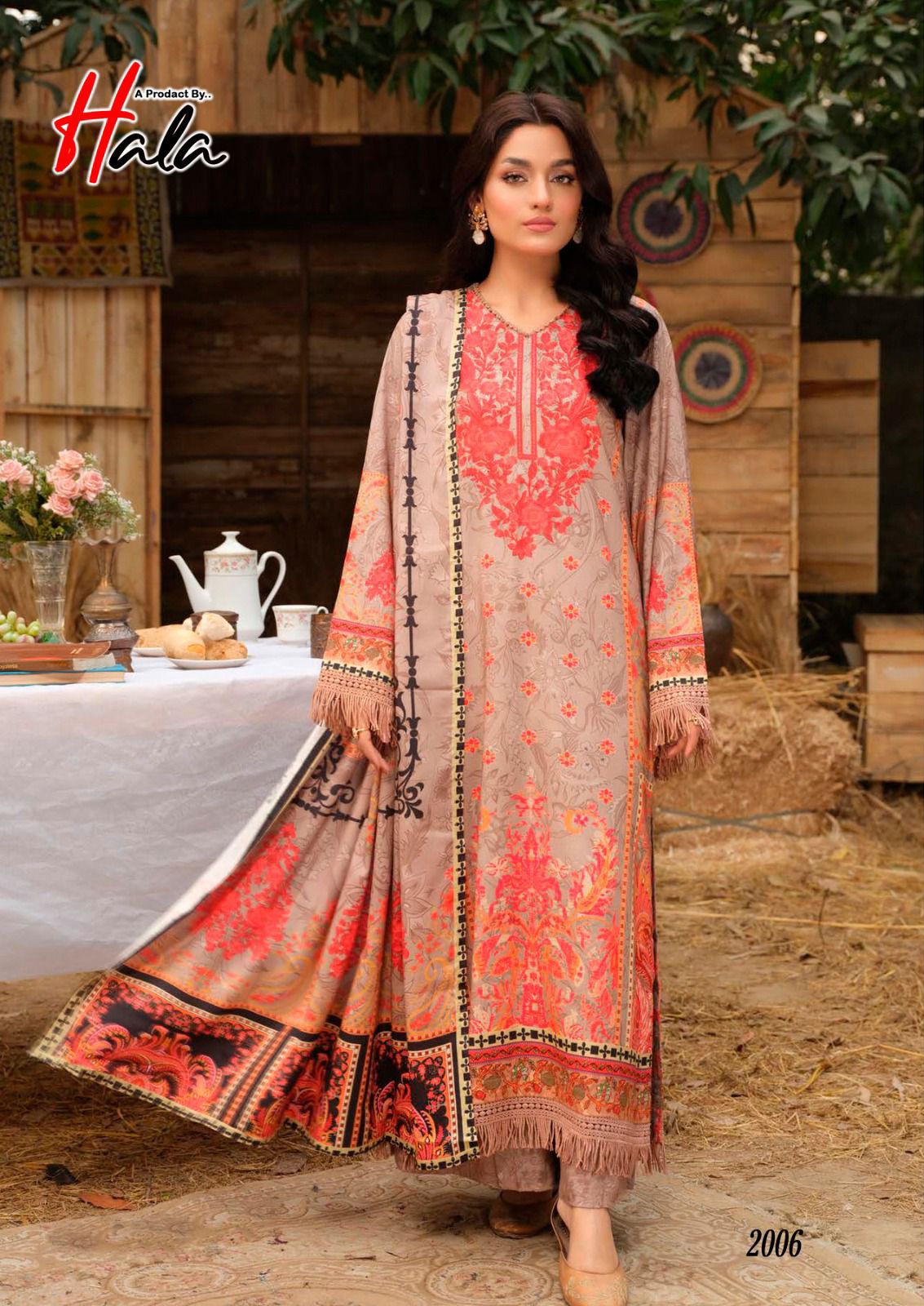 Azure Vol 2 Exclusive Heavy Lawn Collection Hala Cotton Karachi Salwar Suits Manufacturer India