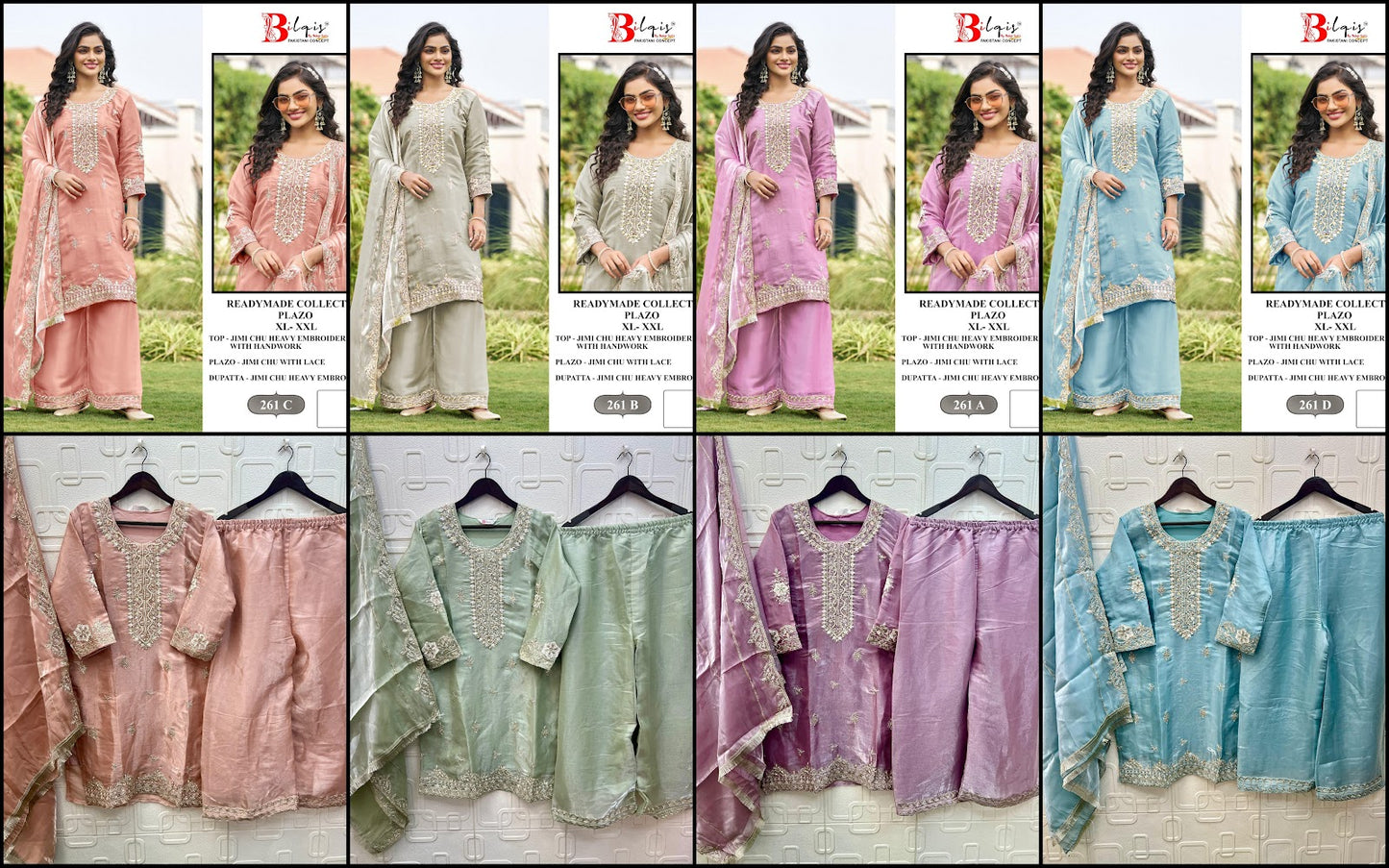 B 261 Bilqis Jimmy Choo Pakistani Readymade Suits Supplier