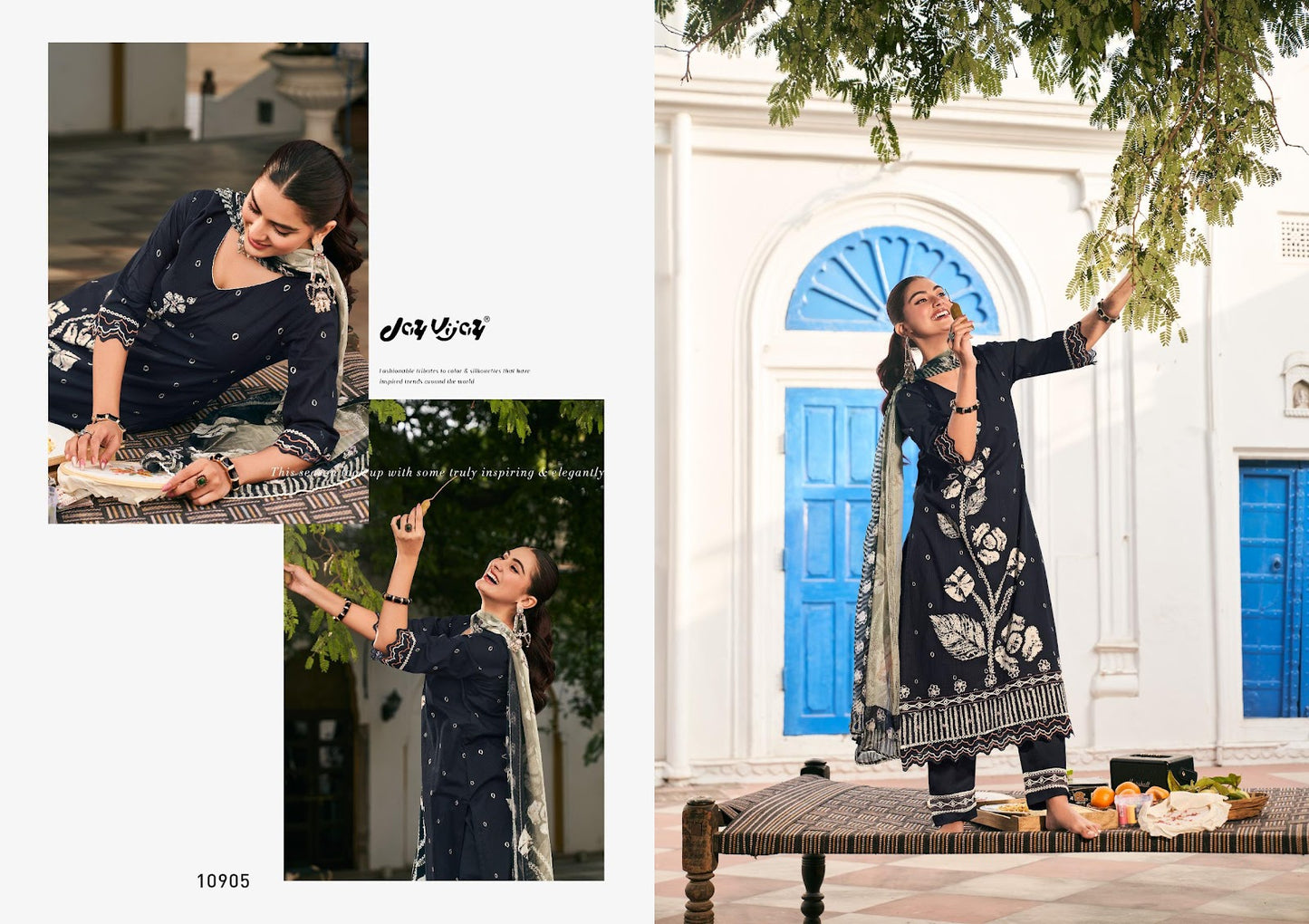 Baato Baato Main Jay Vijay Cotton Pant Style Suits Manufacturer Gujarat