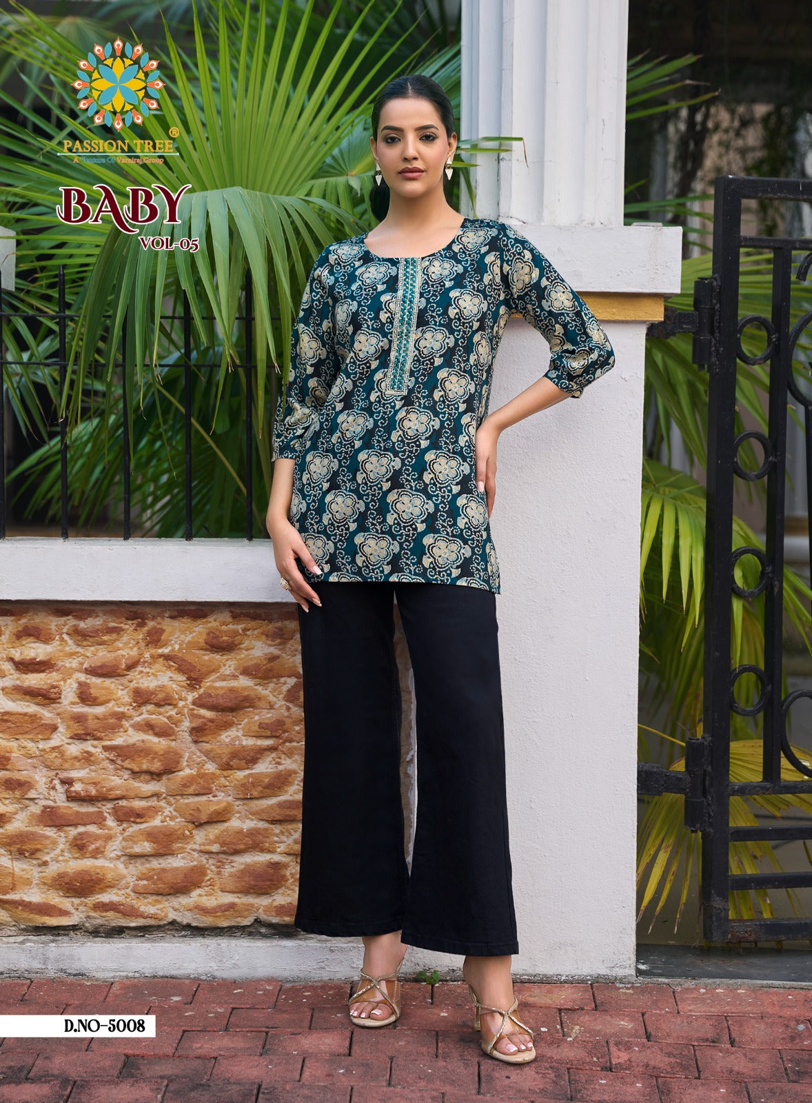 Baby Vol 5 Passion Tree Reyon Short Kurtis Supplier India
