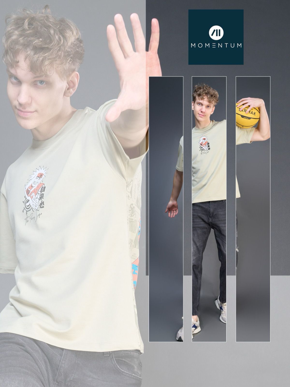 Back Print Code 139 Momentum Cotton Looper Mens Tshirts Exporter Ahmedabad