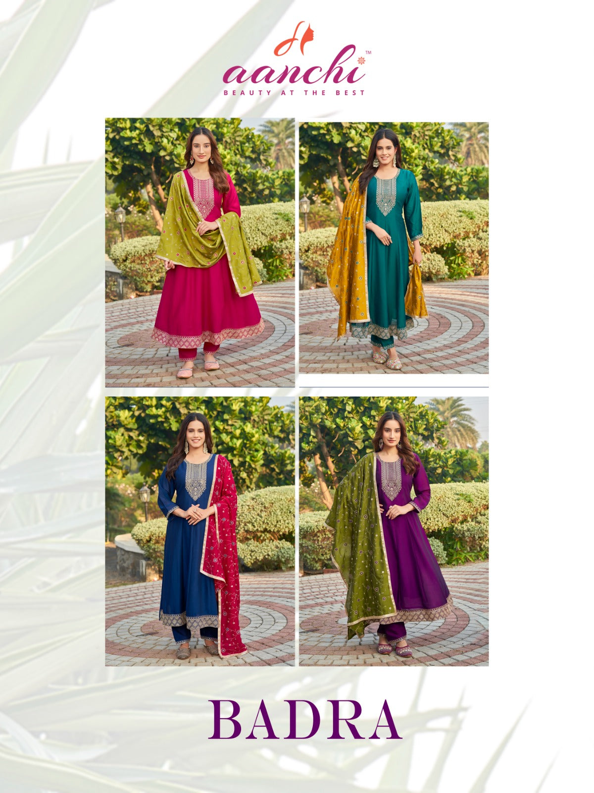 Badra Aanchi Vichitra Silk Readymade Anarkali Suits Manufacturer Ahmedabad
