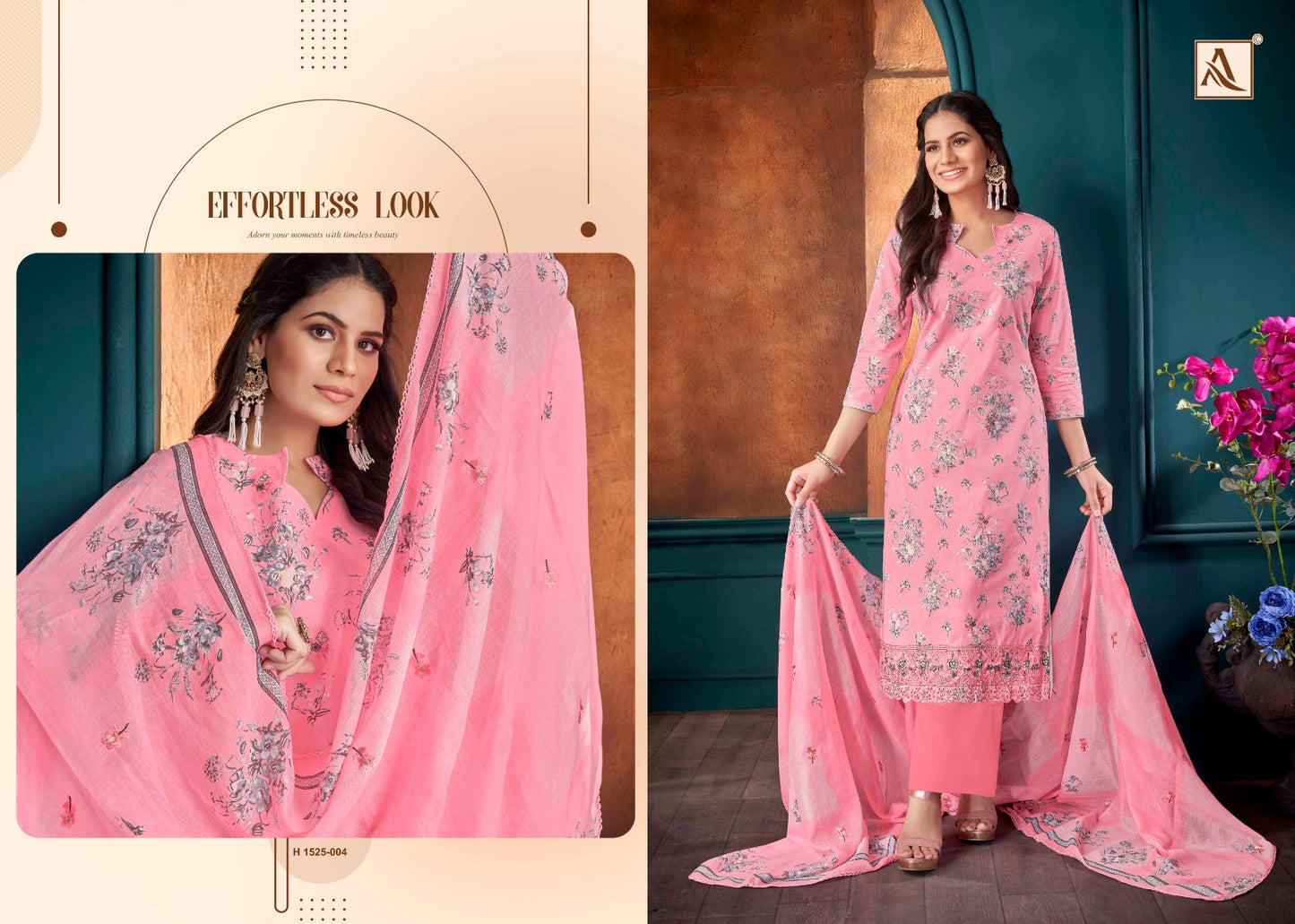 Bahaar Alok Cambric Cotton Karachi Salwar Suits Wholesale Price