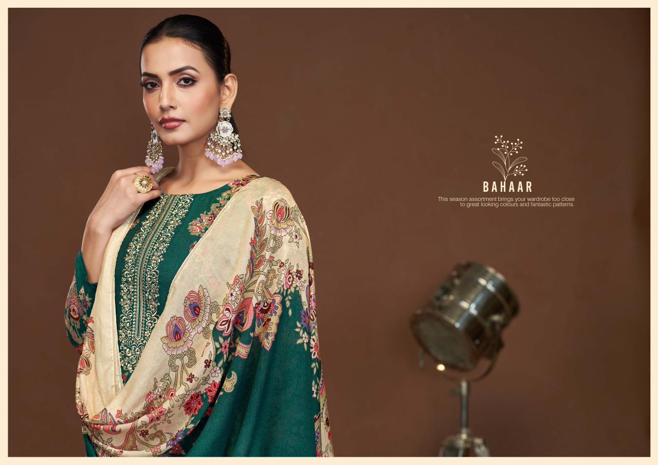Bahaar Karva Designer Studio Viscose Muslin Pant Style Suits Supplier Ahmedabad