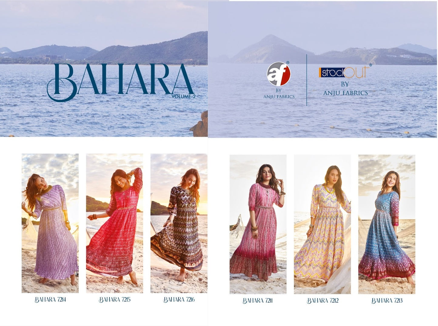 Bahara Vol 2 Af Georgette One Piece Gown Wholesale Price