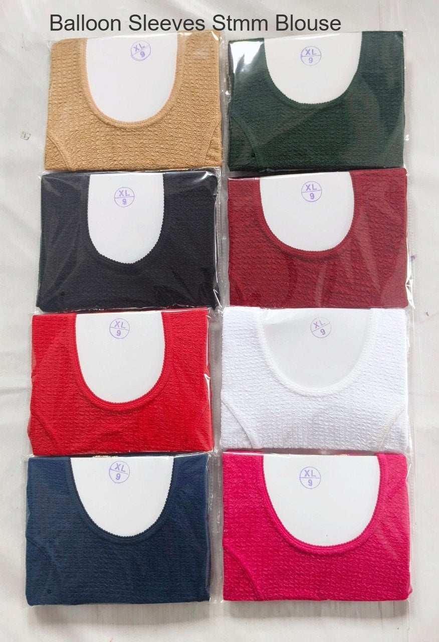Balloon Sleeves Stmm Crush Blouse Manufacturer India