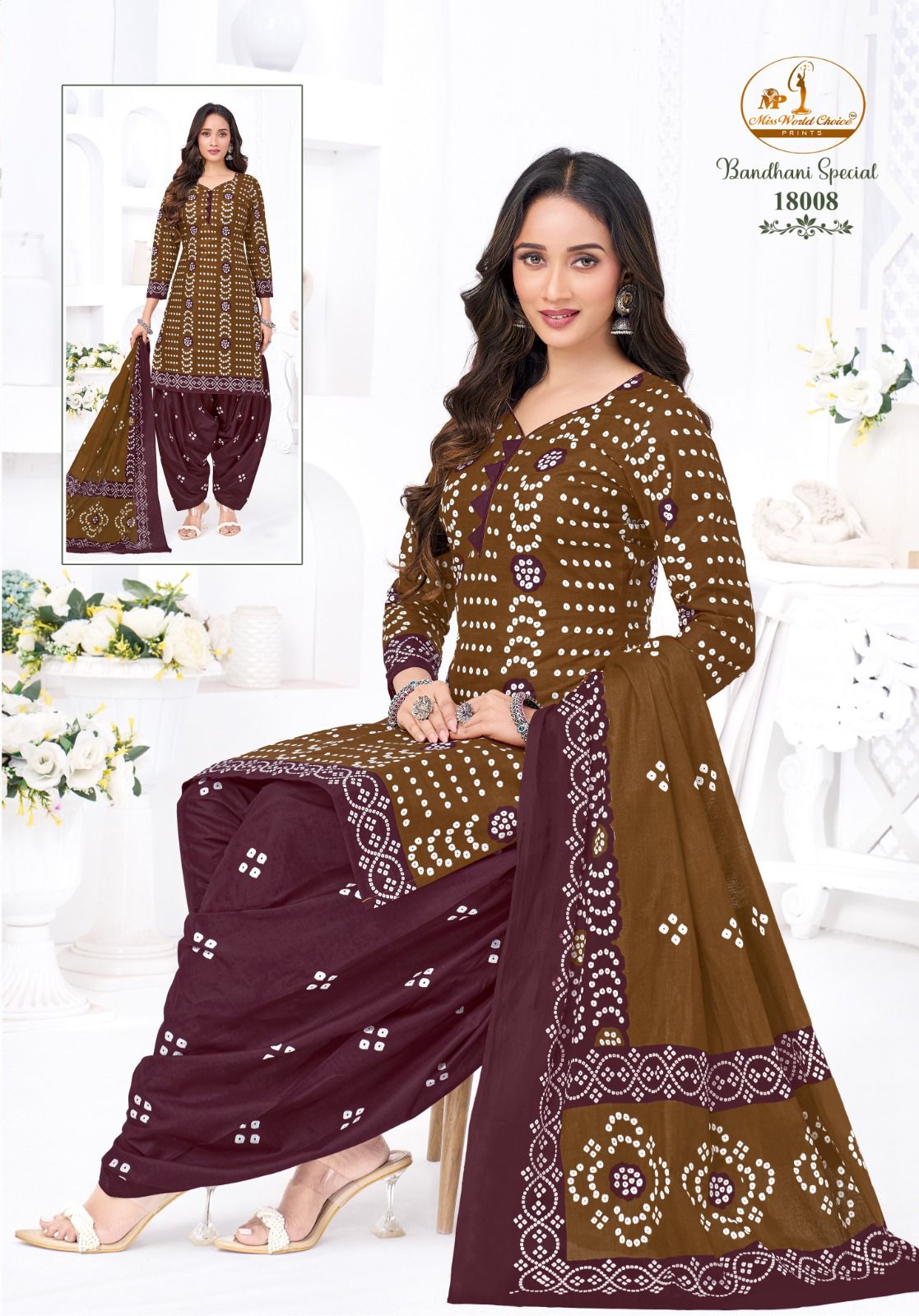 Bandhani Special Vol 18 Miss World Choice Cotton Dress Material Supplier India