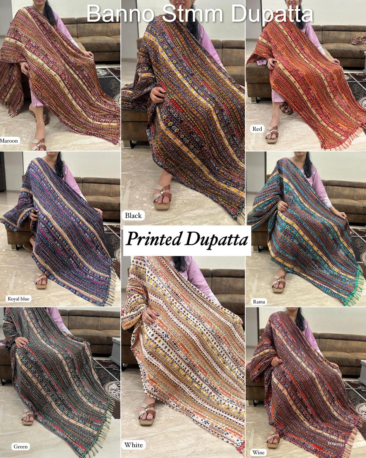 Banno Stmm Chinon Dupatta Wholesaler