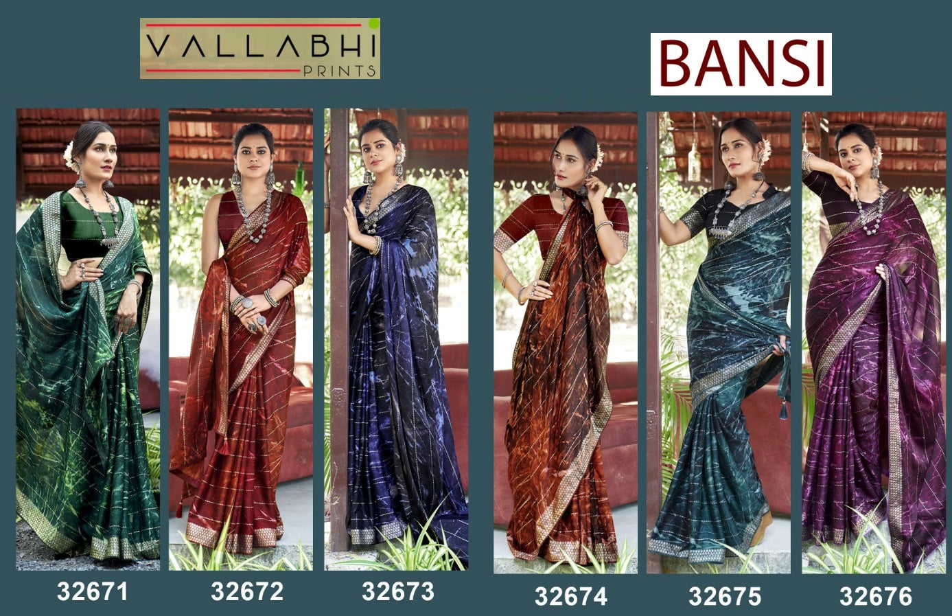 Bansi Vallabhi Prints Georgette Sarees Wholesale Price