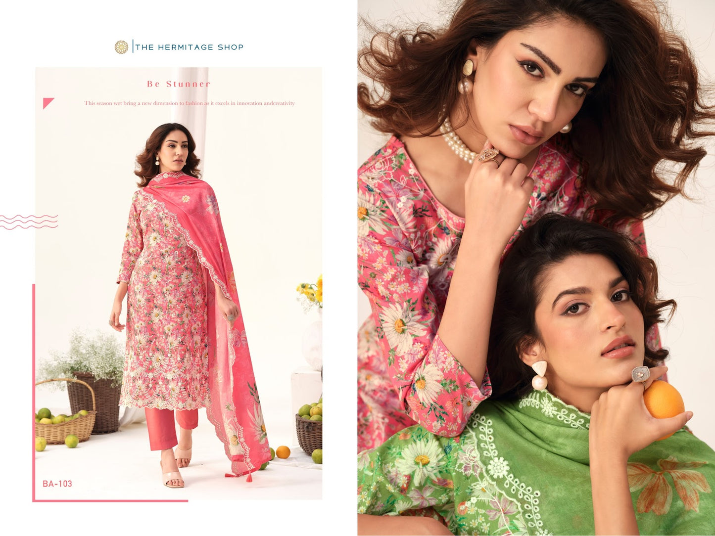 Bareeze The Hermitage Shop Cotton Lawn Karachi Salwar Suits Manufacturer Gujarat