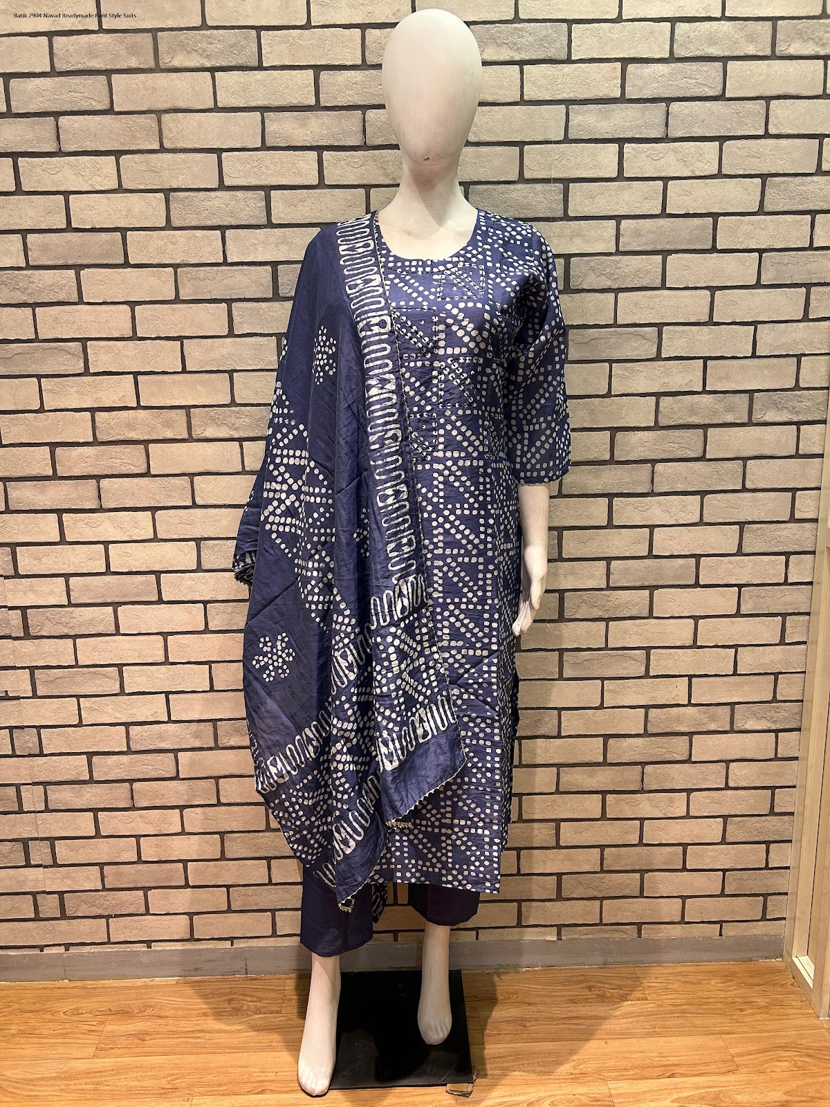 Batik 2904 Navad Chanderi Silk Readymade Pant Style Suits Wholesaler India
