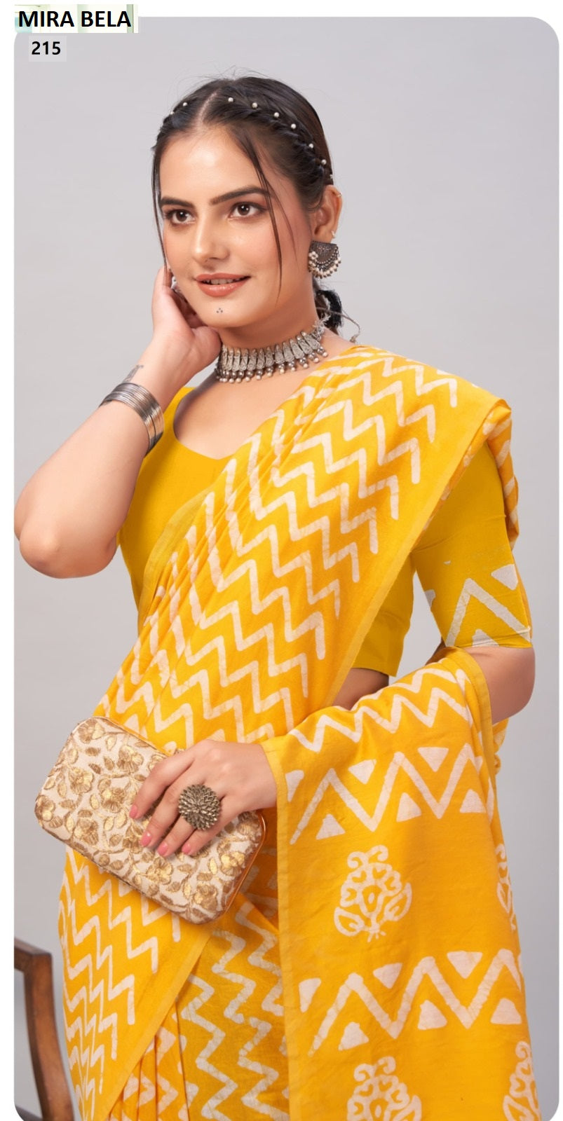 Batik Print Mb206 To Mb215 Mira Bela Cotton Sarees Wholesaler India
