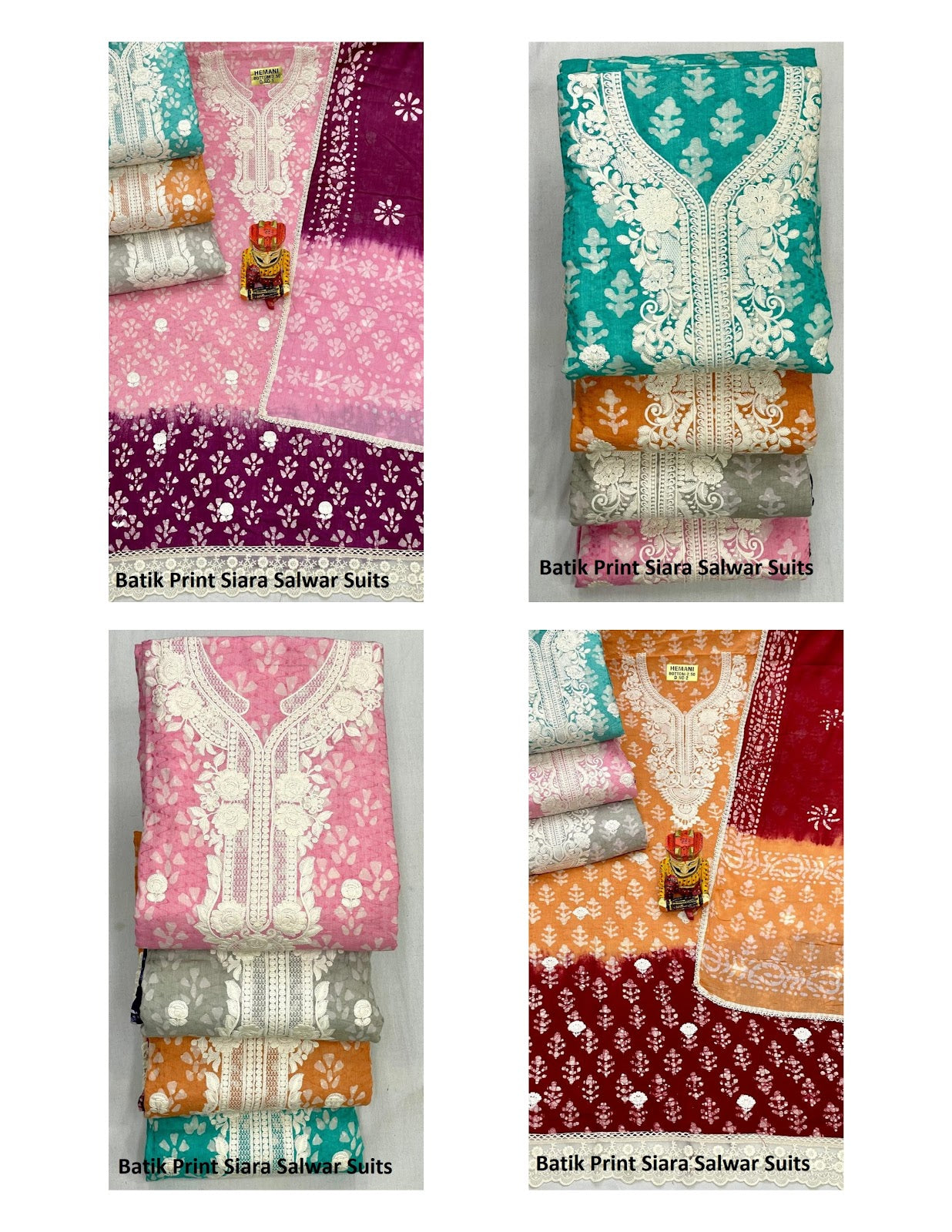 Batik Print Siara Cambric Salwar Suits Wholesaler
