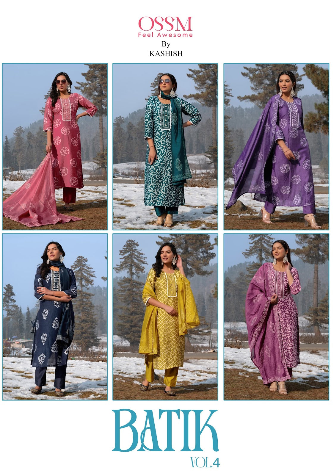 Batik Vol 4 Ossm Chanderi Readymade Pant Style Suits Manufacturer