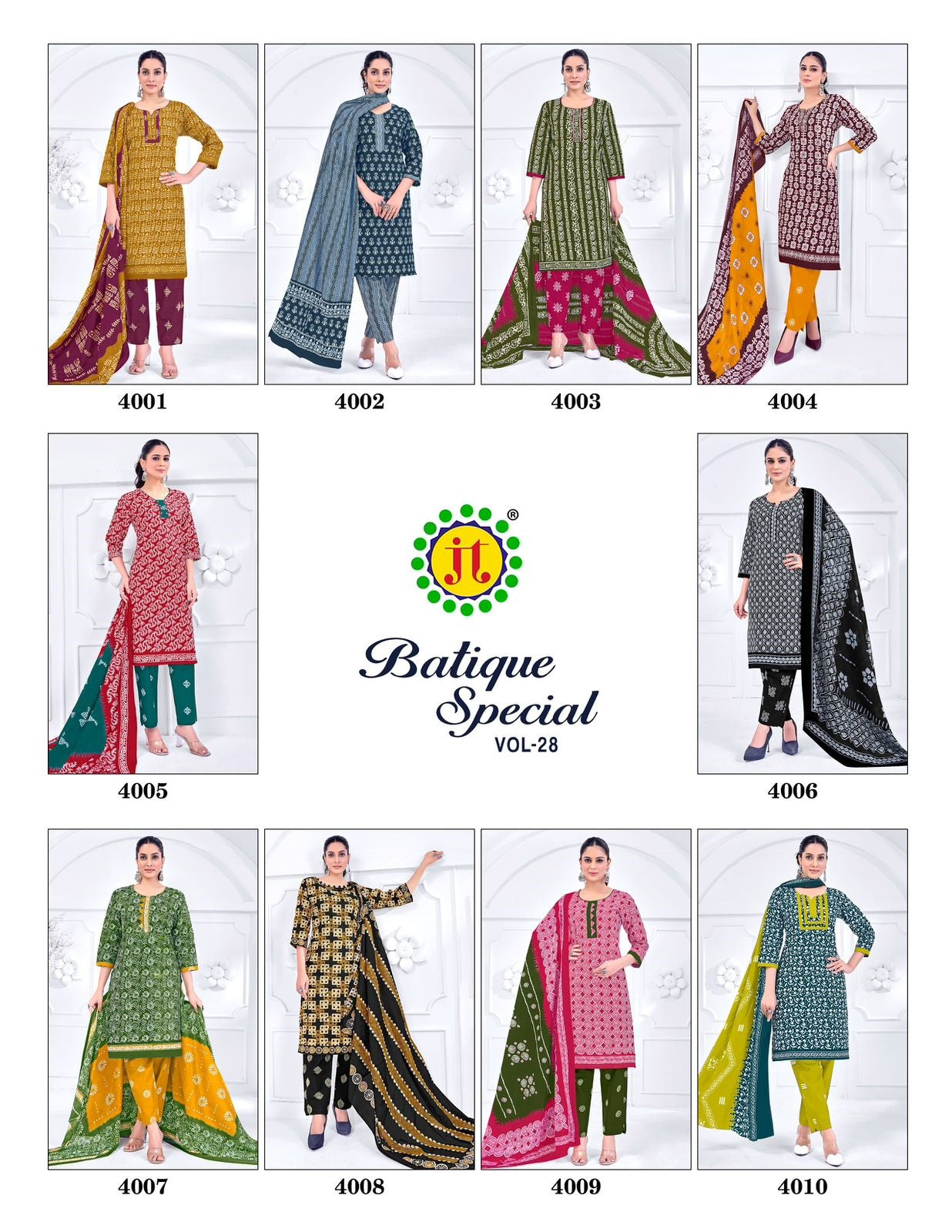 Batique Special Vol 28 Jt Cotton Dress Material Wholesale Rate