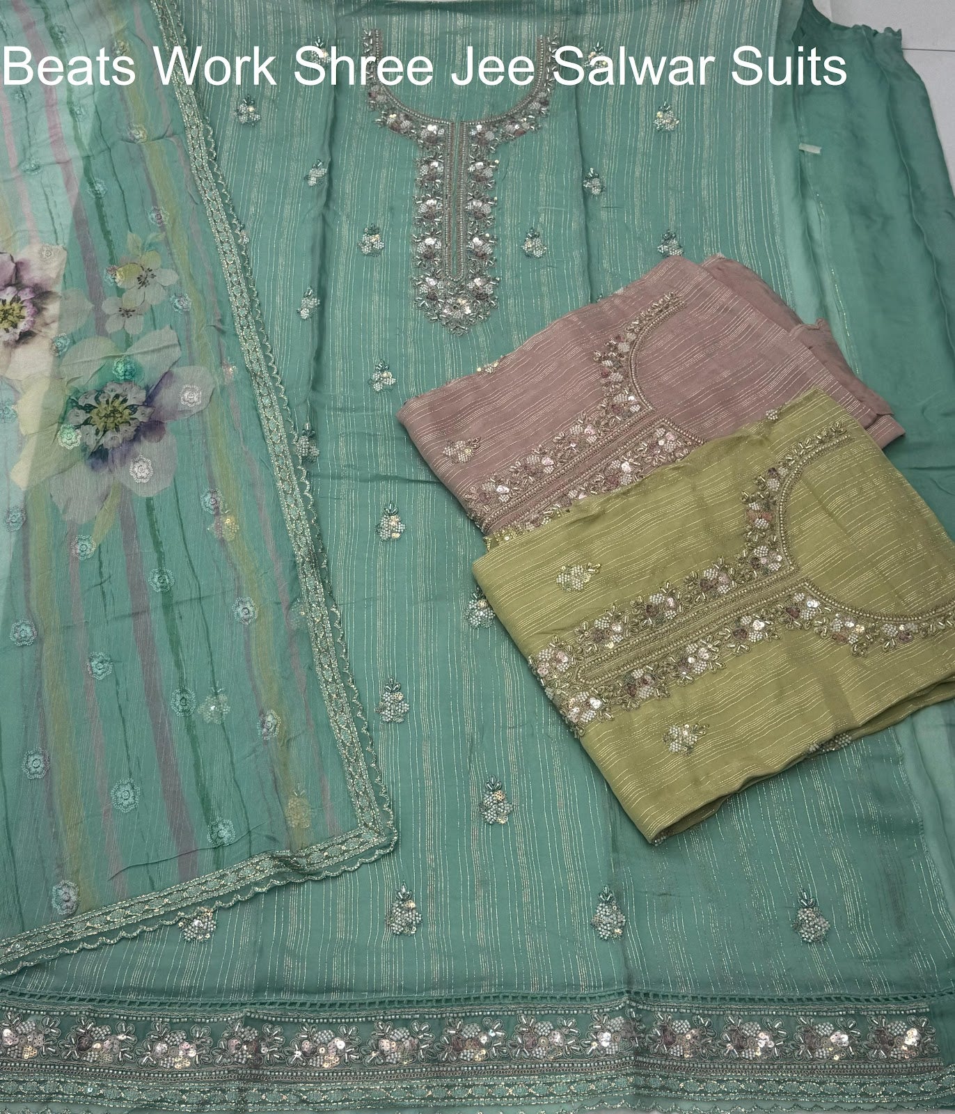 Beats Work Shree Jee Pure Organza Salwar Suits Wholesaler