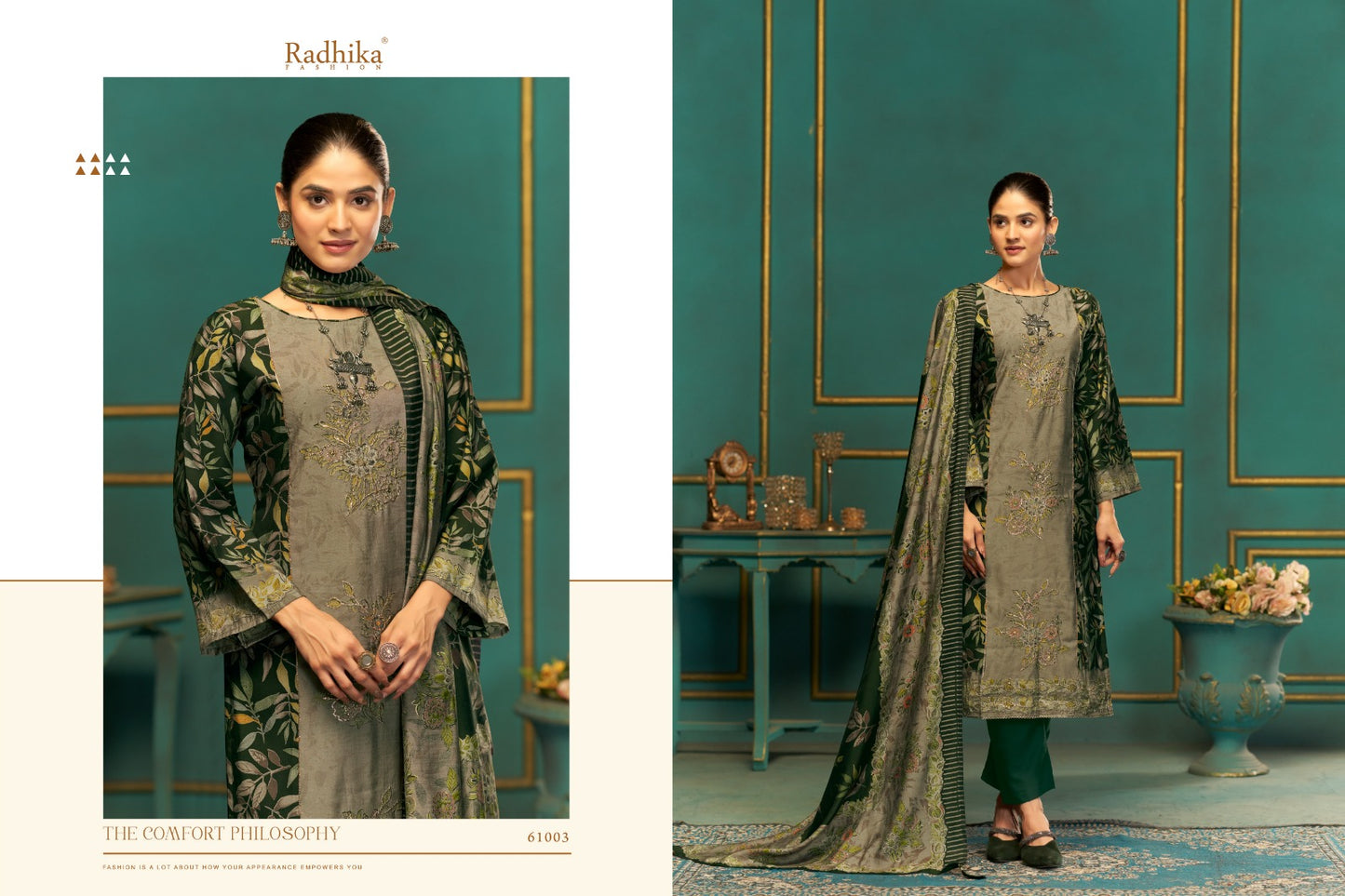 Beauty Silk Vol 2 Radhika Fashion Azara Muslin Karachi Salwar Suits Wholesaler