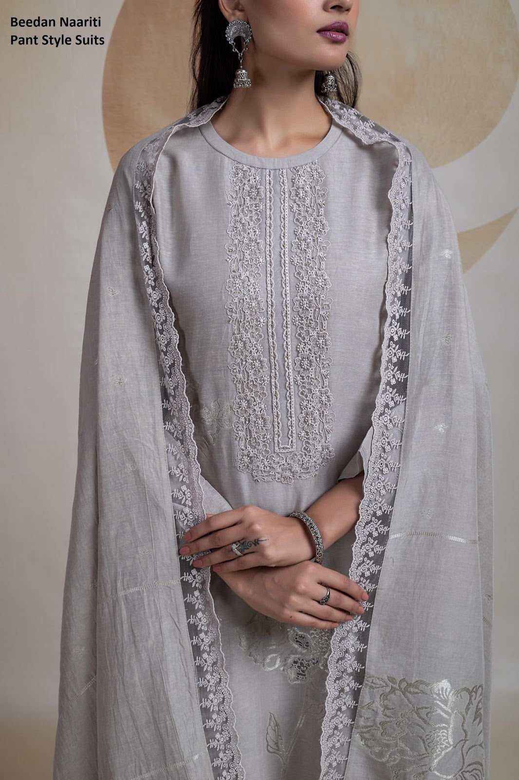 Beedan Naariti Pure Linen Pant Style Suits Manufacturer India