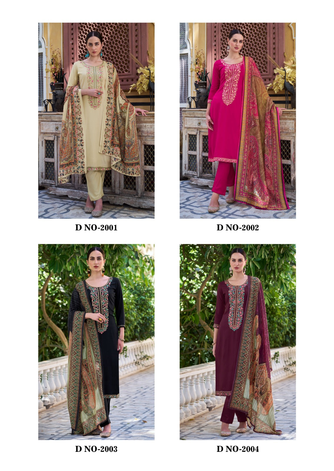 Begum The Hermitage Shop Viscose Rayon Pant Style Suits Wholesale Rate